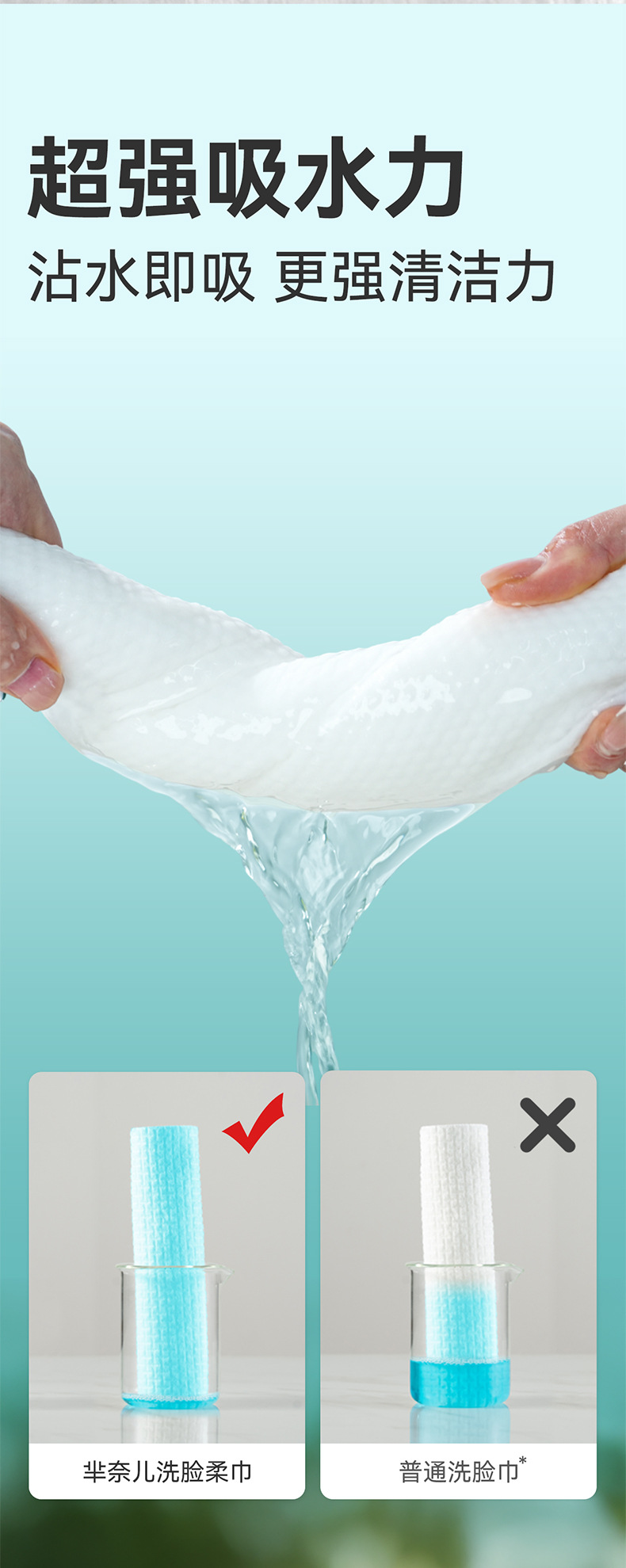 芈奈儿纯棉全棉洗脸巾批发厚款抽式一次性悬挂式抽取式家用洁面巾详情10