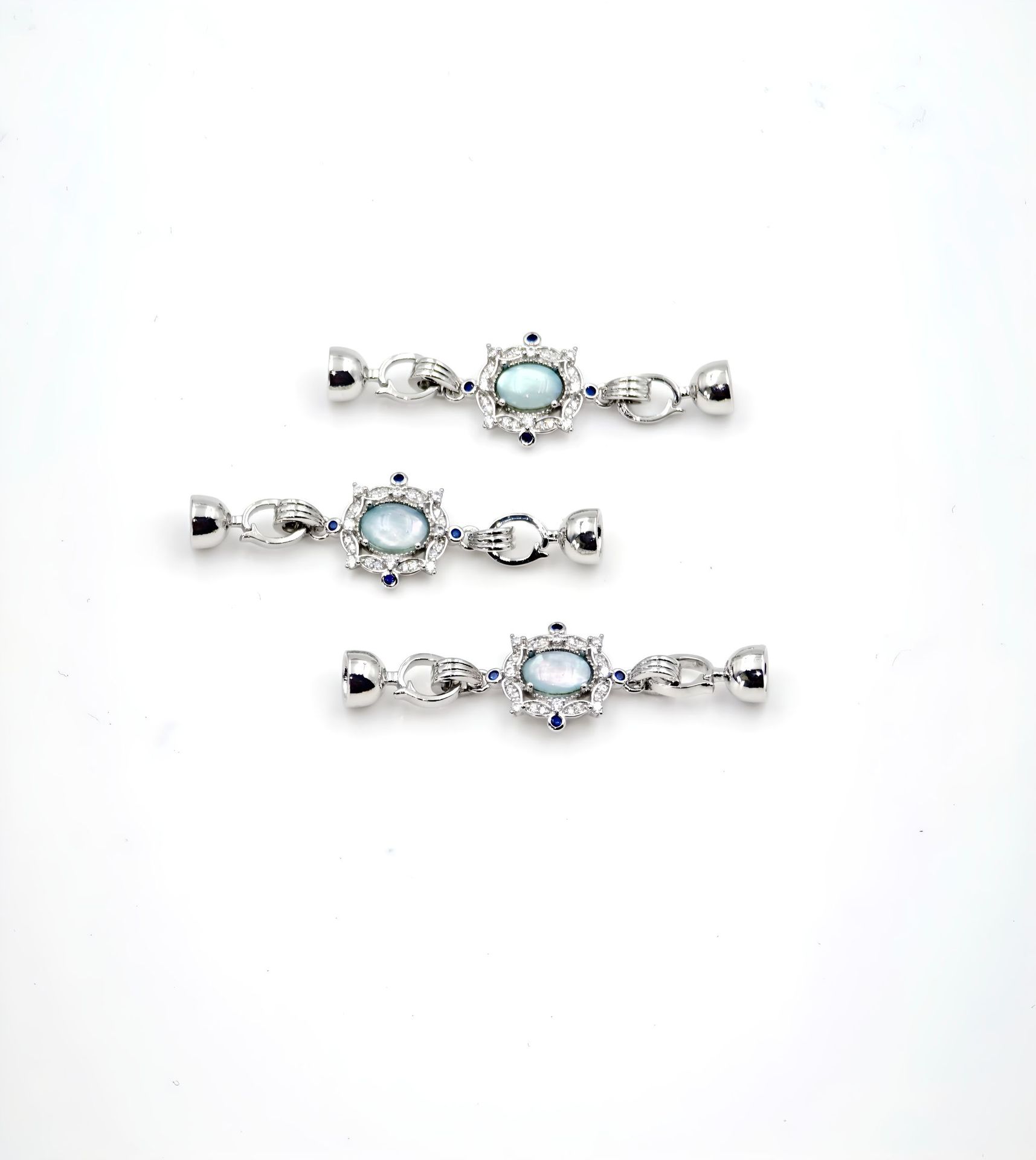 French court retro style single-row necklace clasp connection clasp, natural mother-of-pearl necklace connection clasp, accessory clasp pic 11