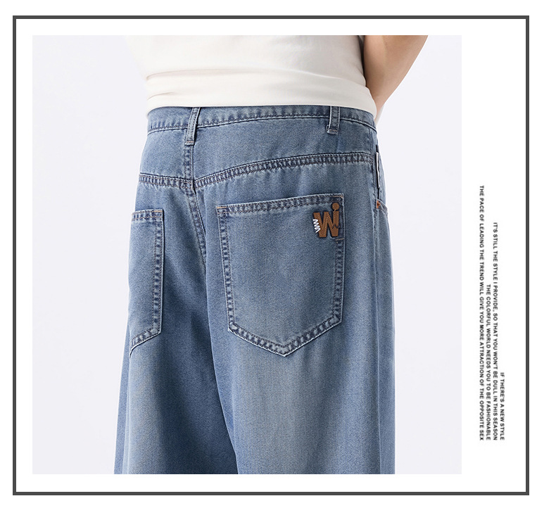 2025天丝牛仔裤男款夏季新款薄款直筒阔腿莱赛尔男士冰丝休闲裤子详情19