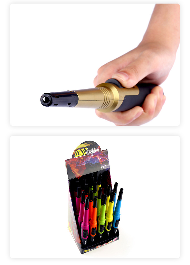 彩色明火喷漆点火器户外烧烤点火器厨房煤气灶点火器直杆充气详情11