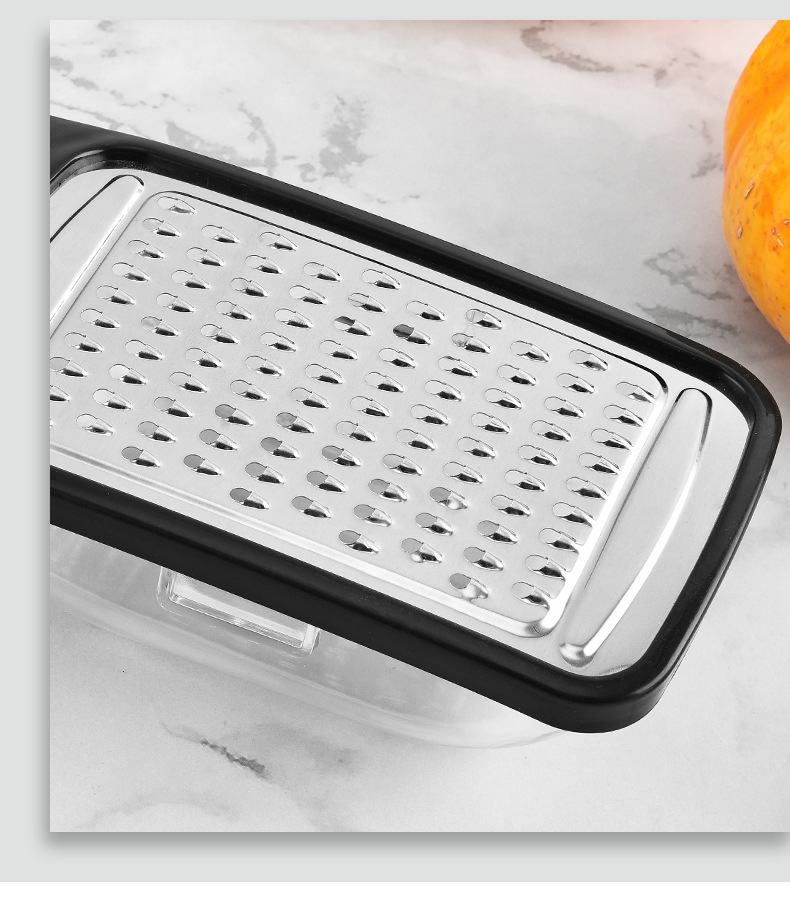 Factory wholesale stainless steel cheese grater, multi-functional box kitchen potato shreds, household ginger shreds pic 4