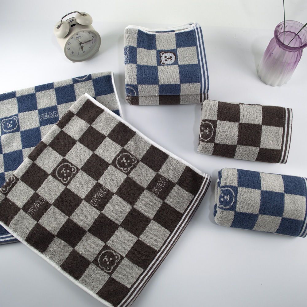 毛巾纯棉加厚面巾极限股色织提花全棉毛巾柔软吸水成人洗脸巾批发详情22