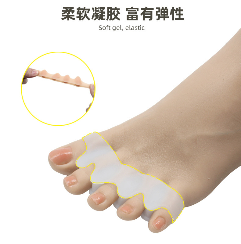 Cross-border bestseller: Five-hole toe separation correction set for hallux valgus, a unisex toe orthopedic wonder, a toe separator pic 7