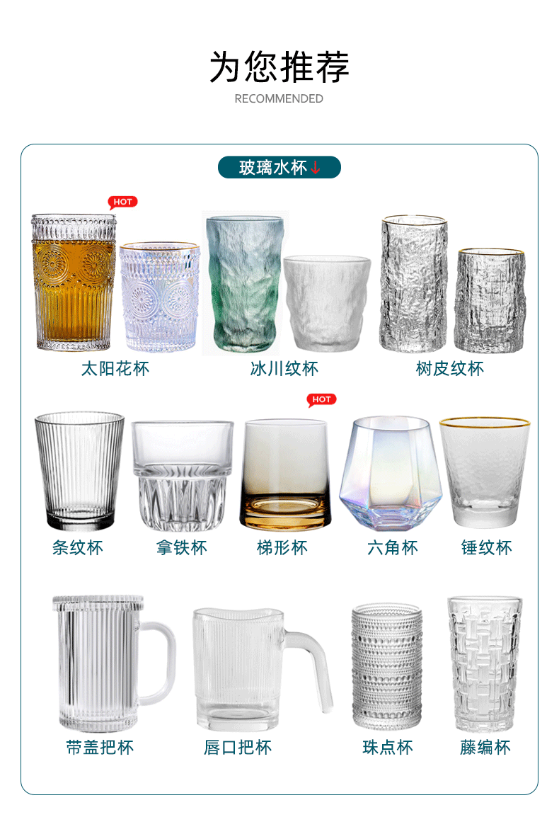 创意浮雕啤酒烈酒杯家用二两杯轻奢高端刻花威士忌酒杯跨境啤酒杯详情20