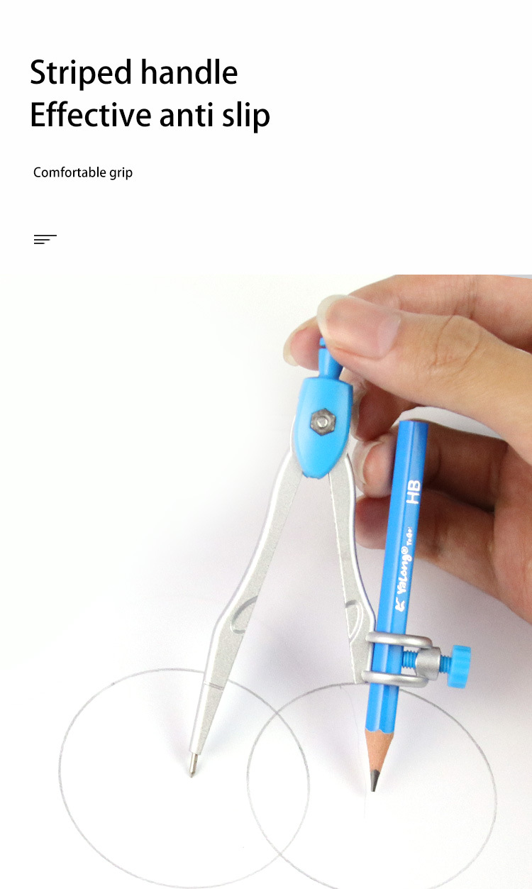 Compass set, drawing tools, compass and ruler combination set, teaching AIDS for students pic 6