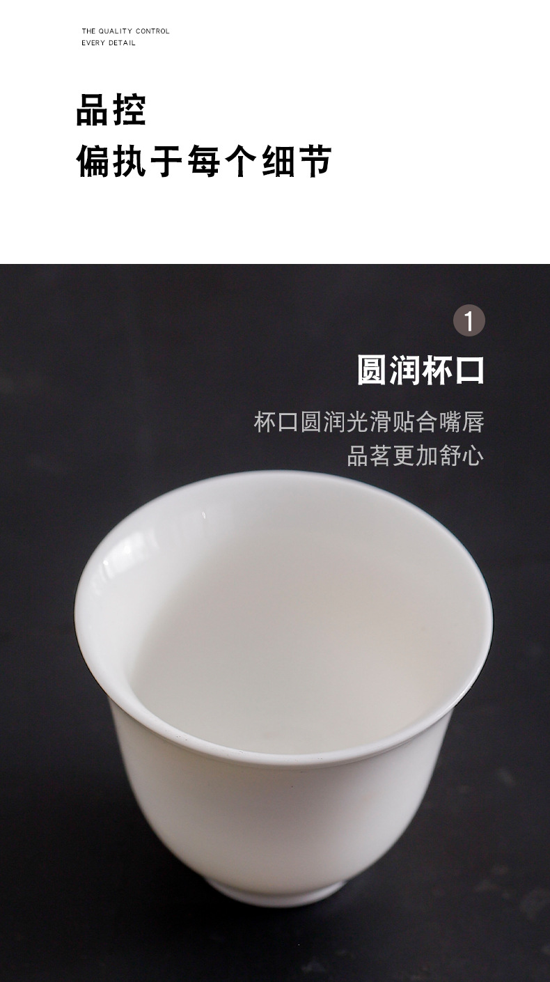 德化功夫茶具套装高档家用会客茶壶茶具公司商务礼品套装白瓷礼盒详情13