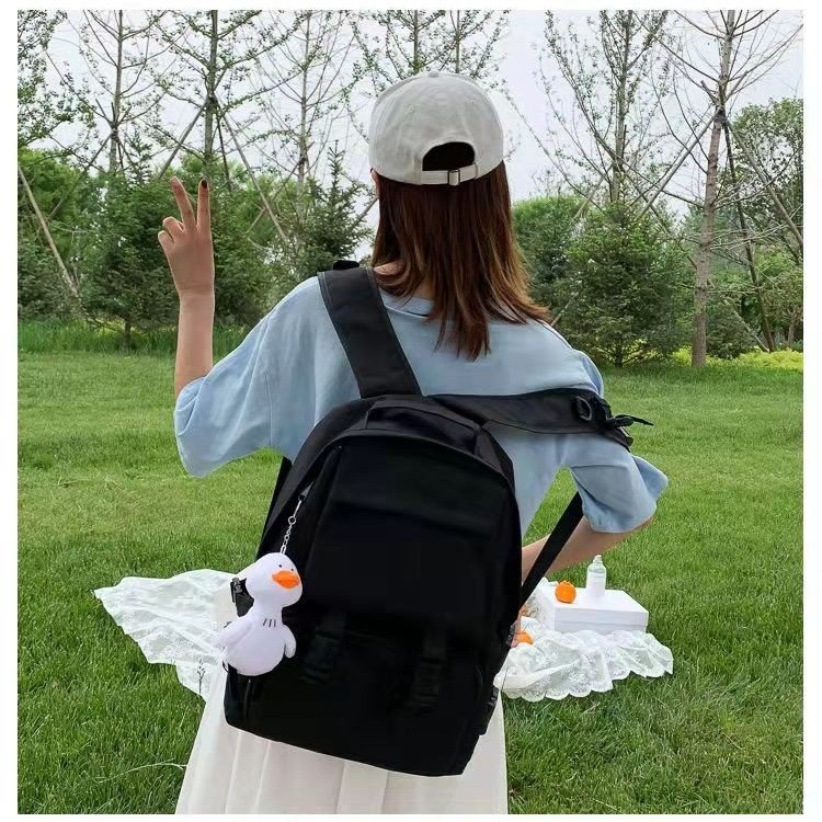 2025夏季新款学院风清新ins女包纯色日系女包大学生时尚生双肩包详情32