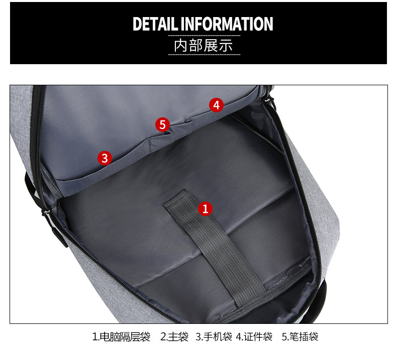 17.3寸电脑双肩包电脑包笔记本包厂家批发商务会议背包定LOGO详情38