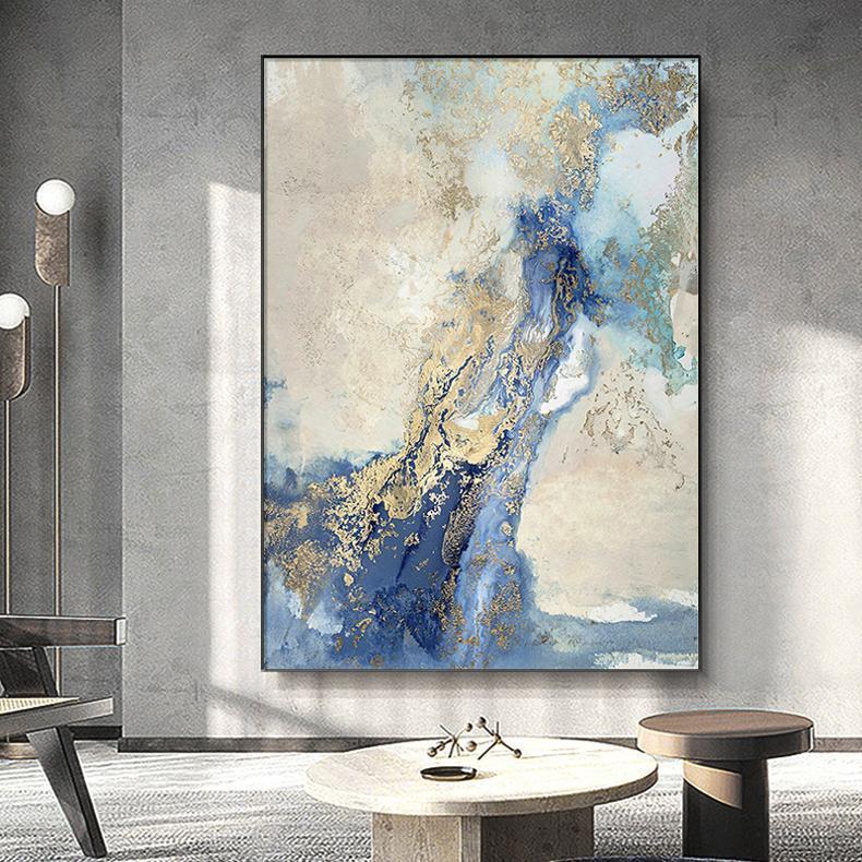 星空客厅装饰画抽象轻奢玄关画餐厅壁画落地画沙发背景墙墙面挂画详情1