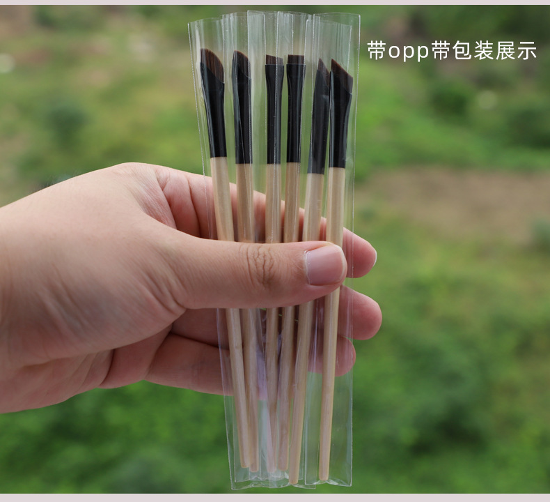 新款超薄刀锋刷眼睑下至镰刀眼线刷眼影细节卧蚕平头眉刷化妆刷详情16