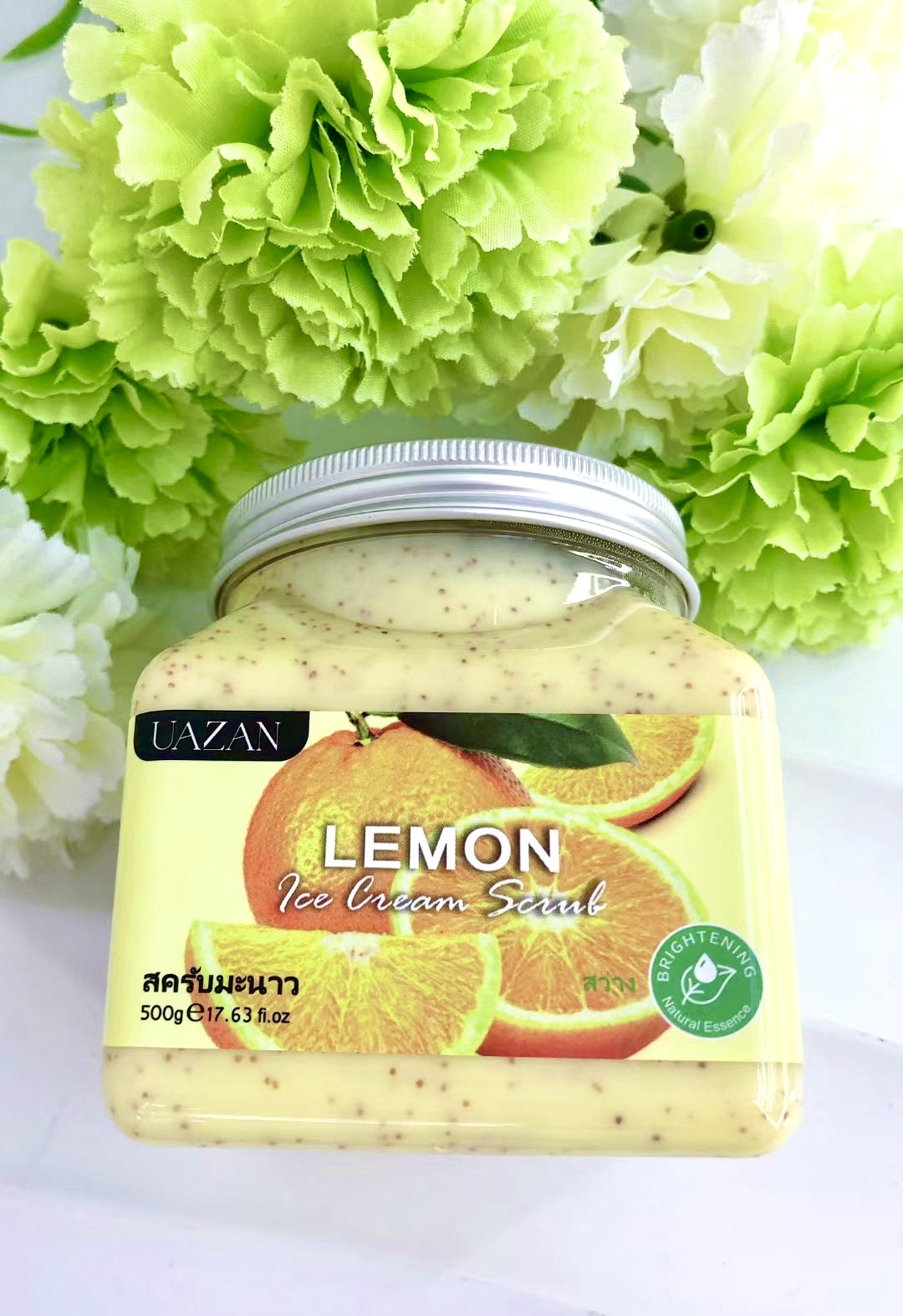 UAZAN植物水果磨砂膏身体去角质沐浴盐死皮清洁嫩肤美容护肤身体护理详情67