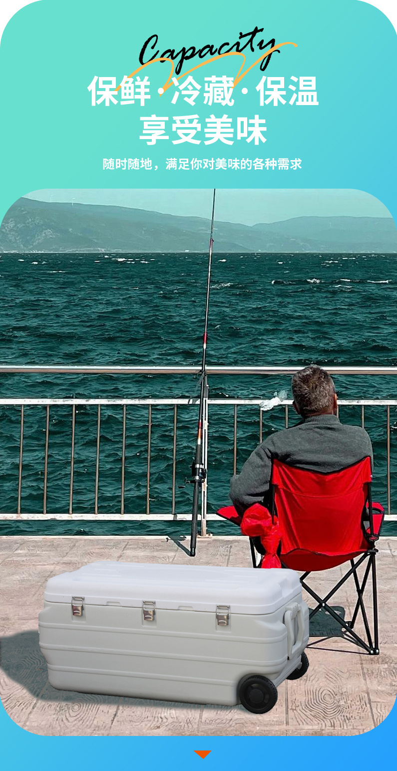 保温箱大容量保冷保温食堂外卖箱户外露营夜市摆摊海钓钓箱详情4
