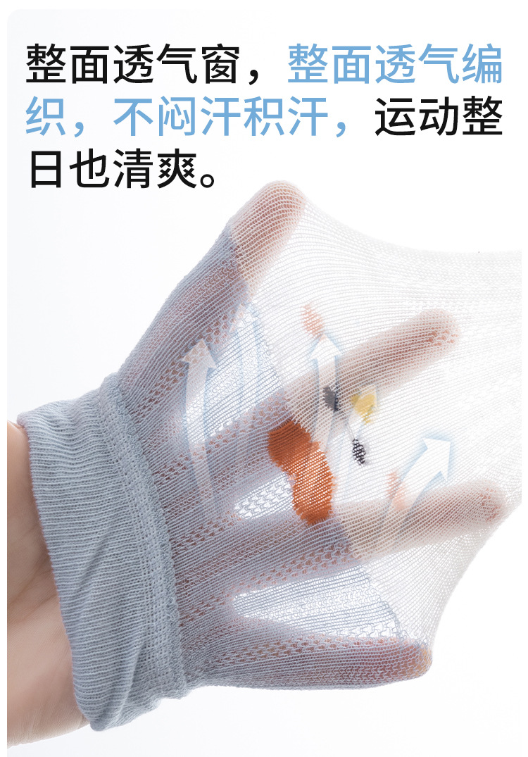 宝宝护膝夏季防摔网面透气婴儿爬行护腿学步小孩长筒儿童膝盖护垫详情6