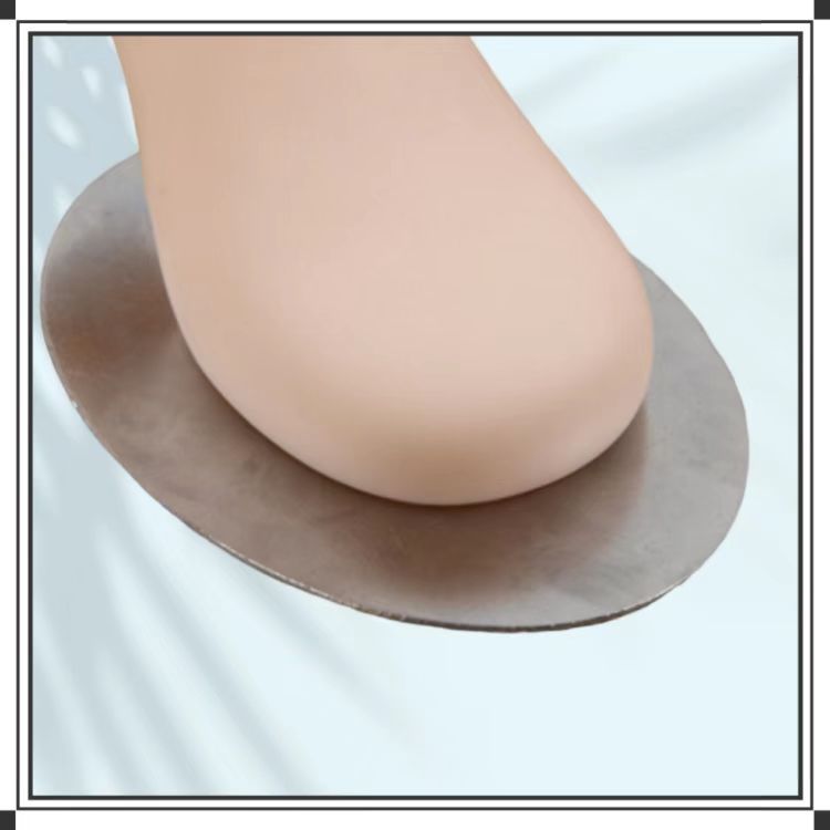 【旭峰】12cm脚底长小童脚模塑料穿袜子展示道具短棉袜含磁铁模特详情6