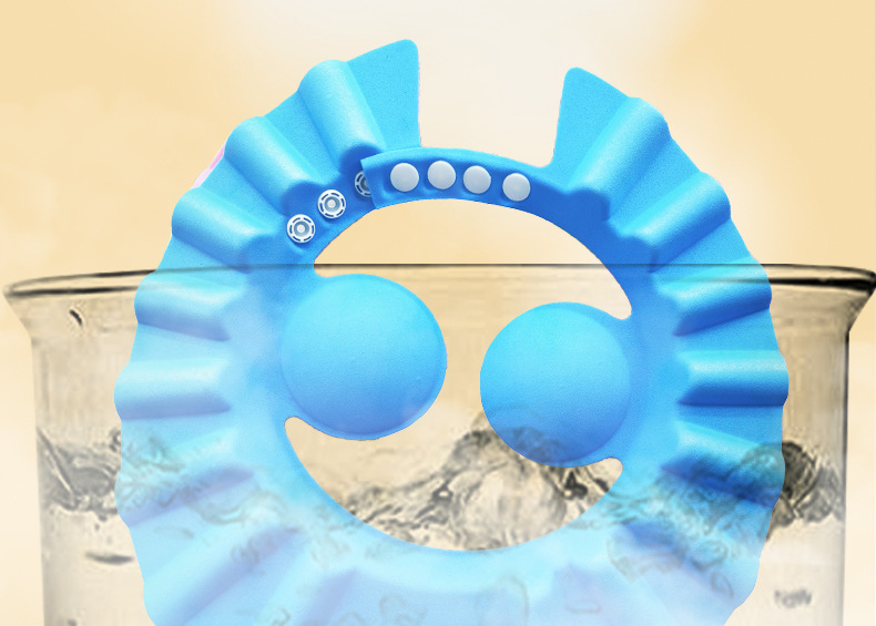儿童洗头帽宝宝防水浴帽新生婴儿可调节洗头挡水帽宝宝洗头发神器详情10