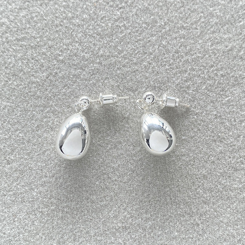 丹麦小众设计欧美法式复古精致耳环百搭简约小巧金属水滴吊坠耳饰详情7