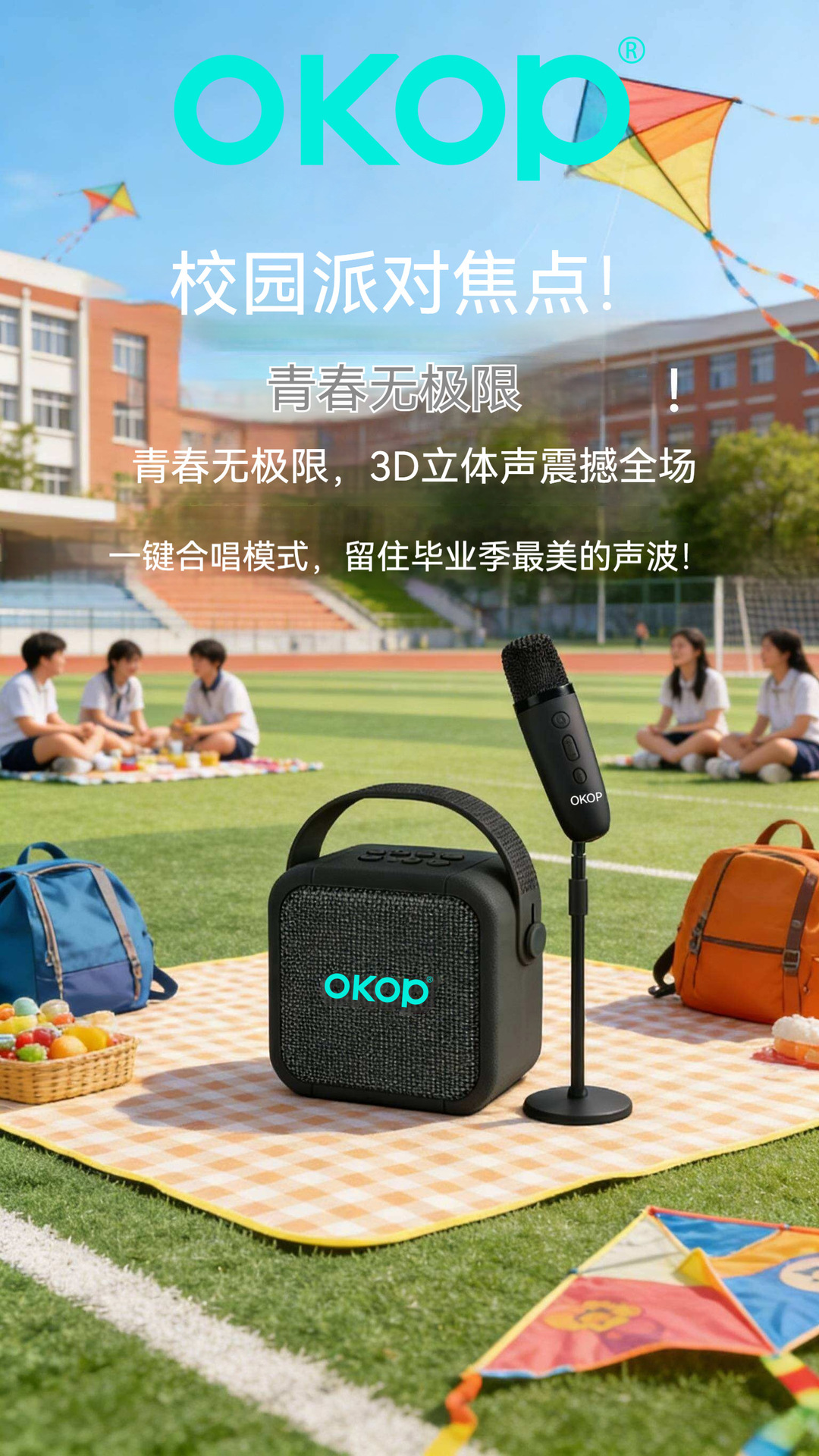 K05新款蓝牙音箱户家用外手提便携式一体迷你无线音响跨境热销详情4