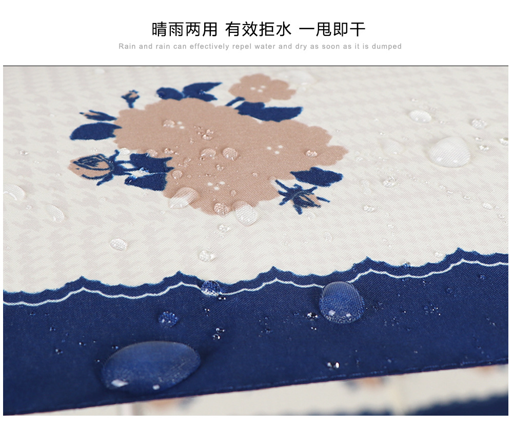 Wholesale and printing of RST Japanese sunshade umbrellas, mini 50% discount portable pocket dual-purpose umbrellas for women pic 8