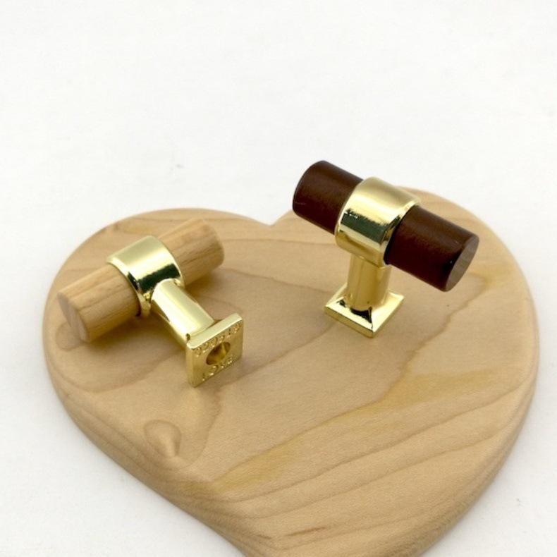 深蓝家现货实木榉木五金木把手酒柜厨柜衣柜门抽屉拉手红木胡桃木详情9