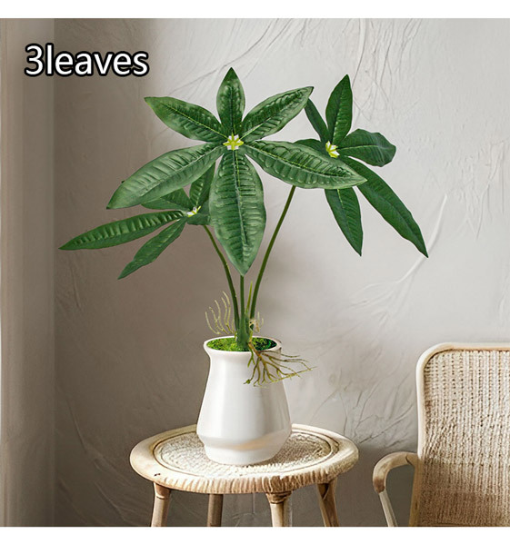 Artificial green plants such as the money tree for the entrance decoration, PVC plastic artificial plants for the living room floor decoration pic 4