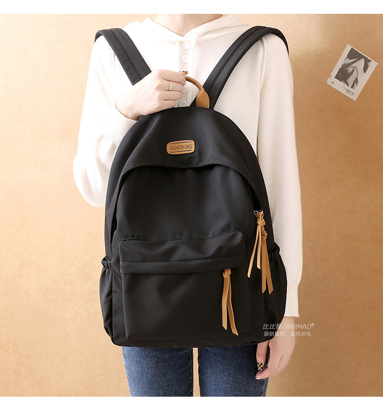 Korean version Harajuku ins versatile schoolbag for girls, junior high school and senior high school students, simple forest-style fashionable backpack pic 7