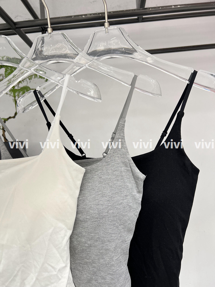 爆款性感纯棉吊带背心女肩带可调节固定杯垫内搭外穿显瘦打底上衣详情7