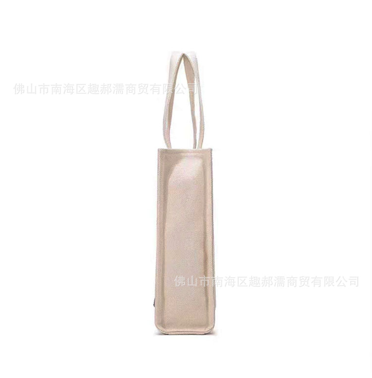 工厂直销女包帆布托特包赵露思同款时尚手提包大容量巴利购物袋包详情13