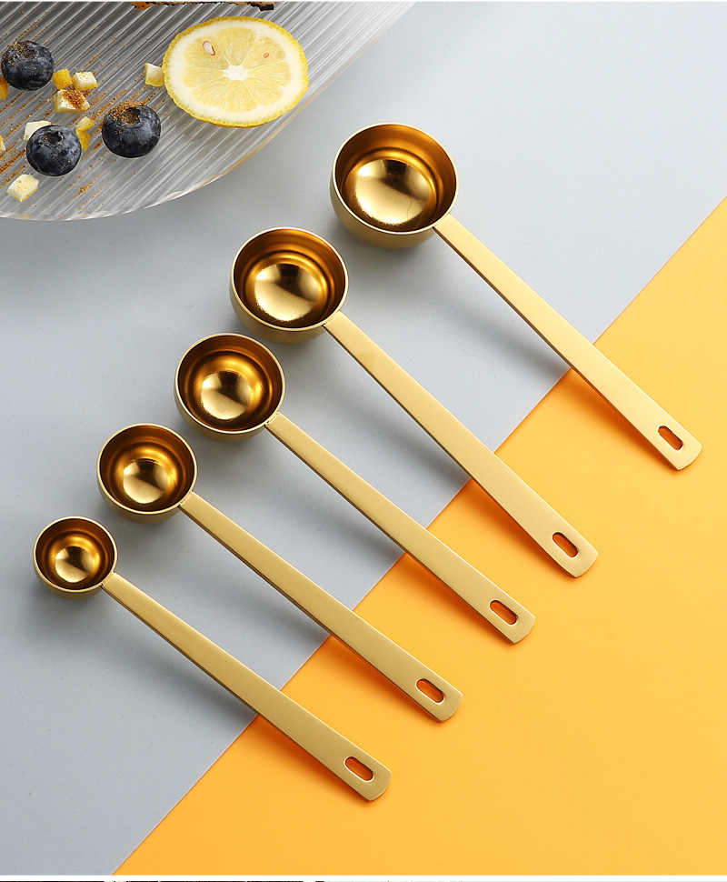 跨境304不锈钢量勺5ml至30ml烘焙计量勺子咖啡豆勺果粉奶粉勺LOGO详情15