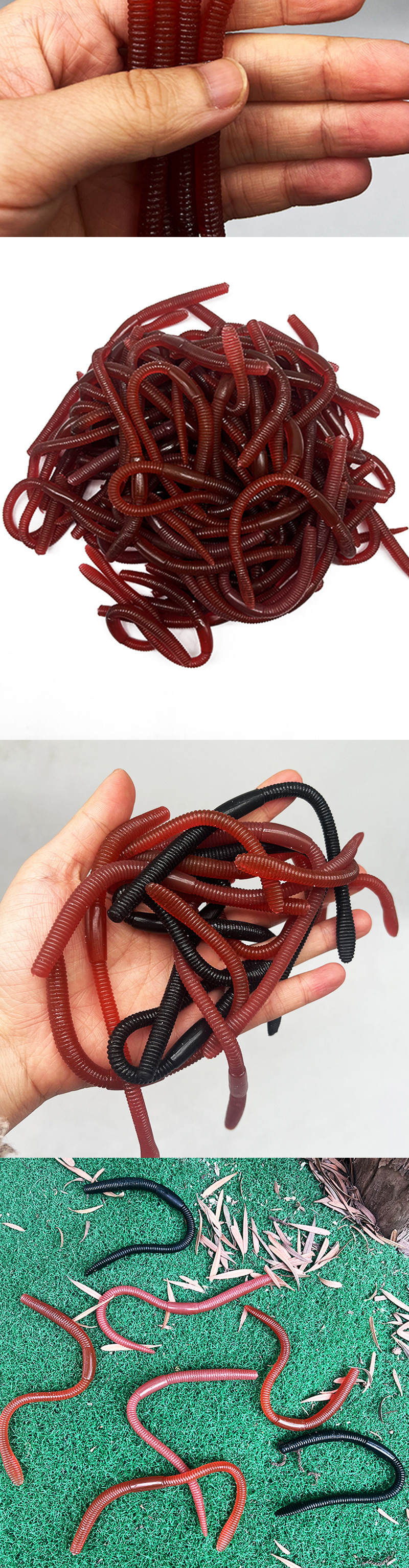 跨境仿真TRP软体蚯蚓软胶地龙整蛊道具恶作剧整人吓一跳玩具批发详情2