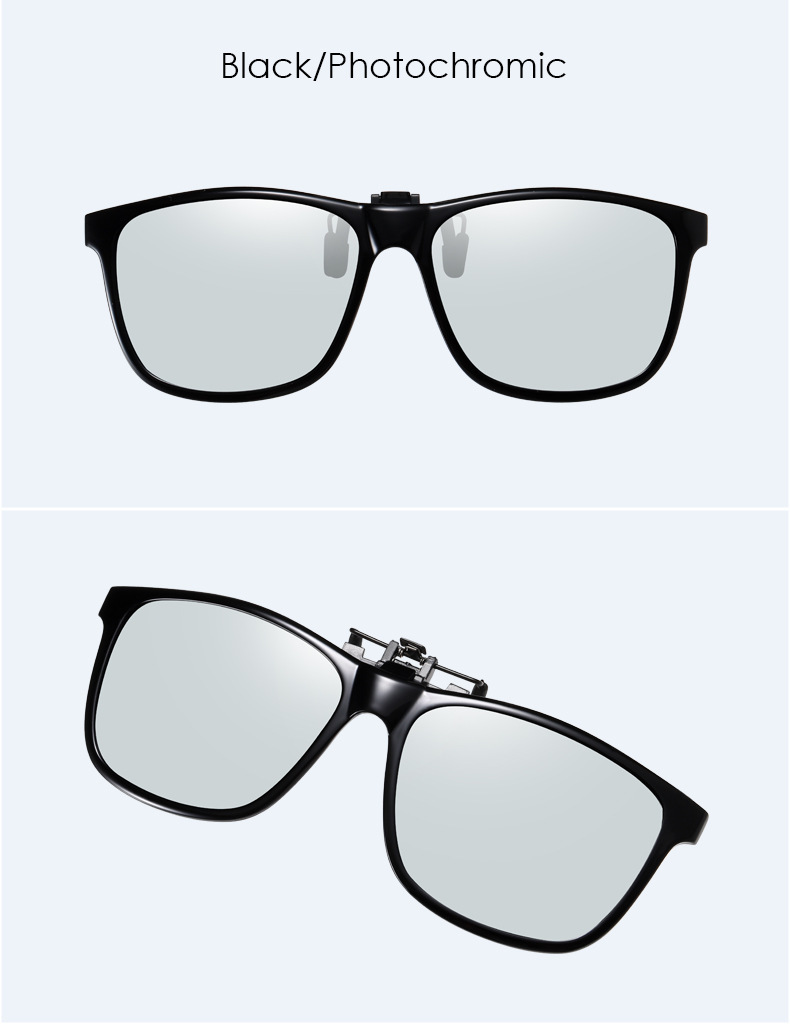 偏光太阳镜夹片翻式夹片 近视驾驶墨镜TR90男女夜视镜片 3019详情14