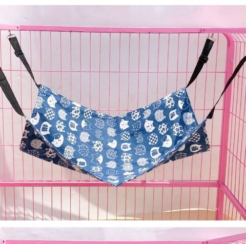 Factory pet supplies canvas cat cages, hammocks with fleece hanging, adjustable length, pet cat hanging beds pic 18