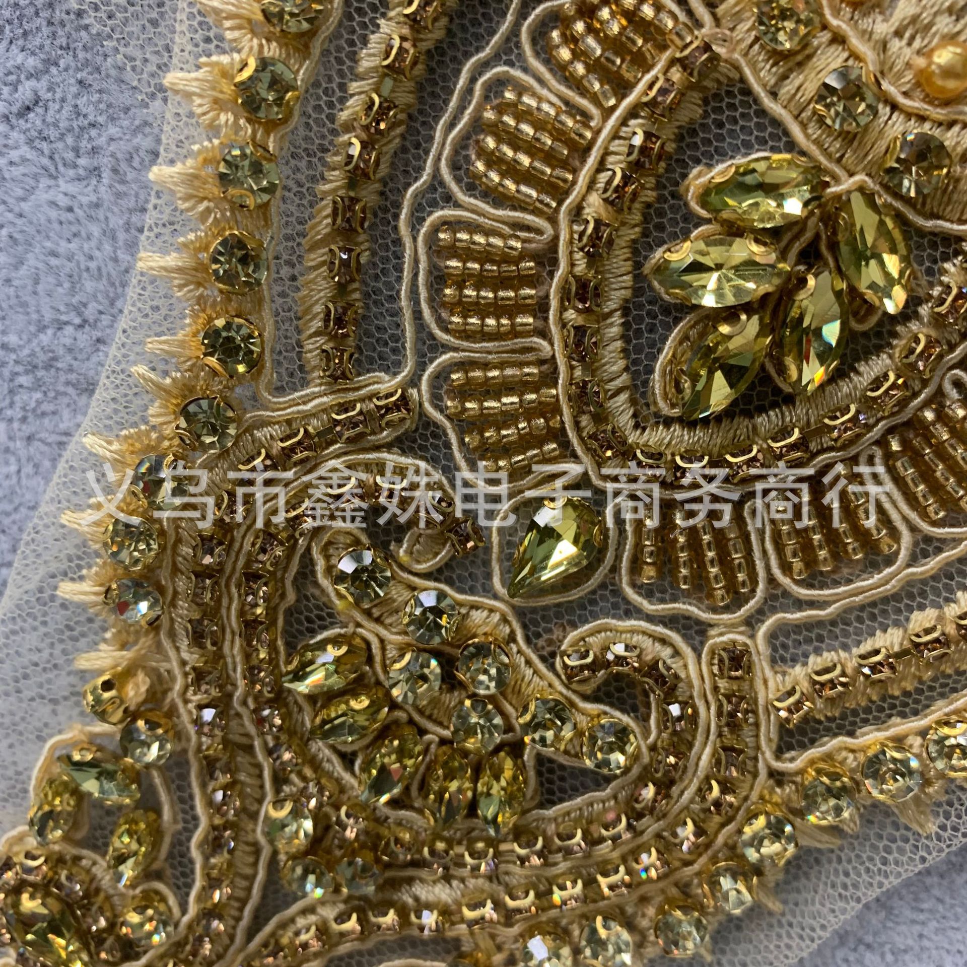 DIY hand-sewn rhinestone clothing accessory stickers for evening dress accessories pic 6