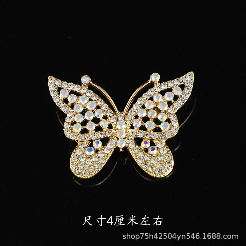 韩版质感胸针女高级感合金胸花轻奢小众镶钻固定防走光别针大衣饰详情14