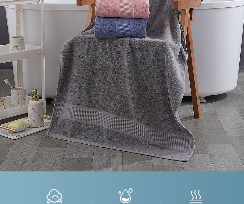 毛巾洗脸用纯棉浴巾成人提花酒店家用运动健身美容院套装详情3