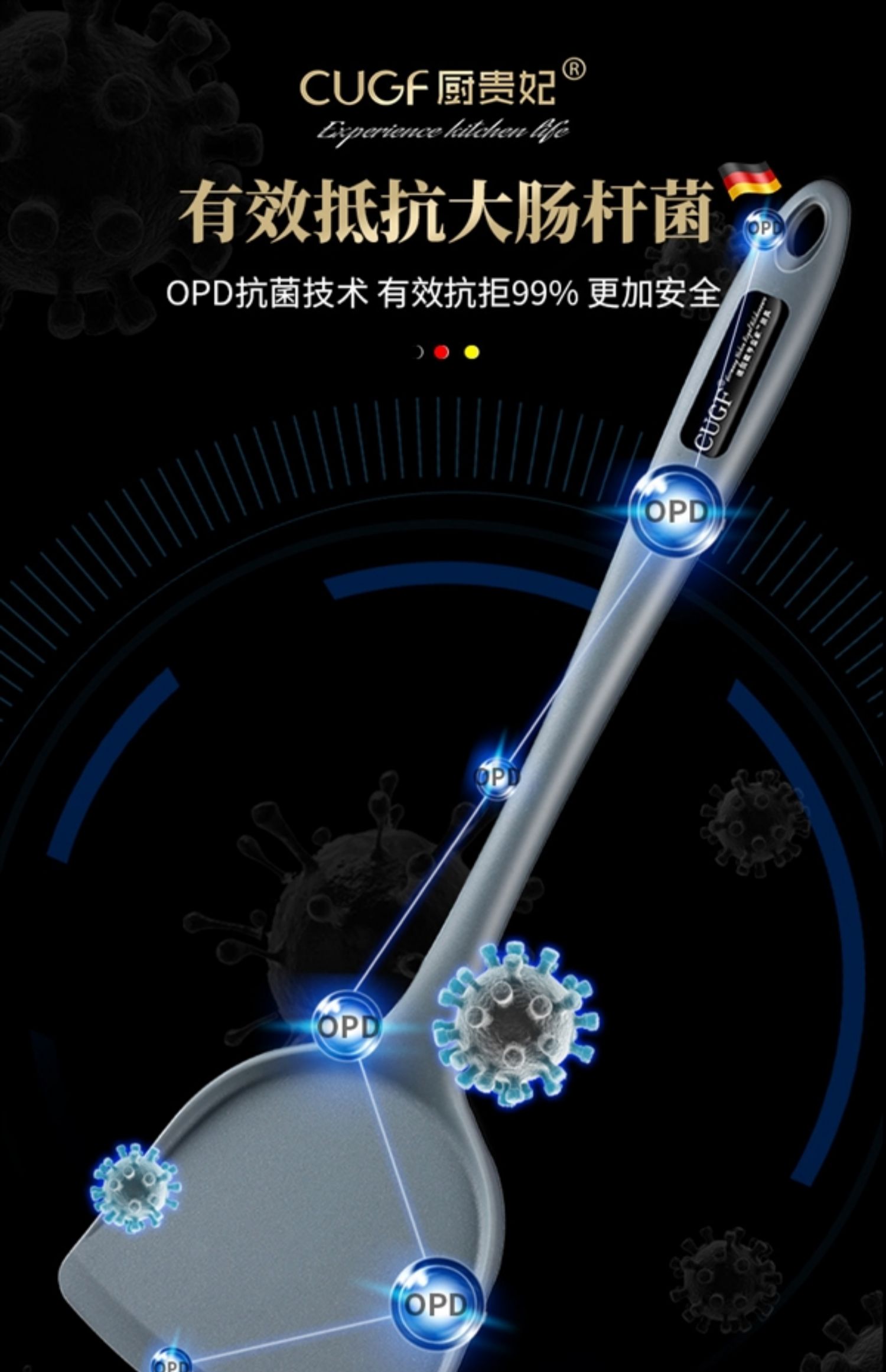 4ah household silicone spatula, stir-frying spatula, non-stick pan, high-temperature resistant kitchenware set, silicone frog rubber soup spoon for cooking pic 7