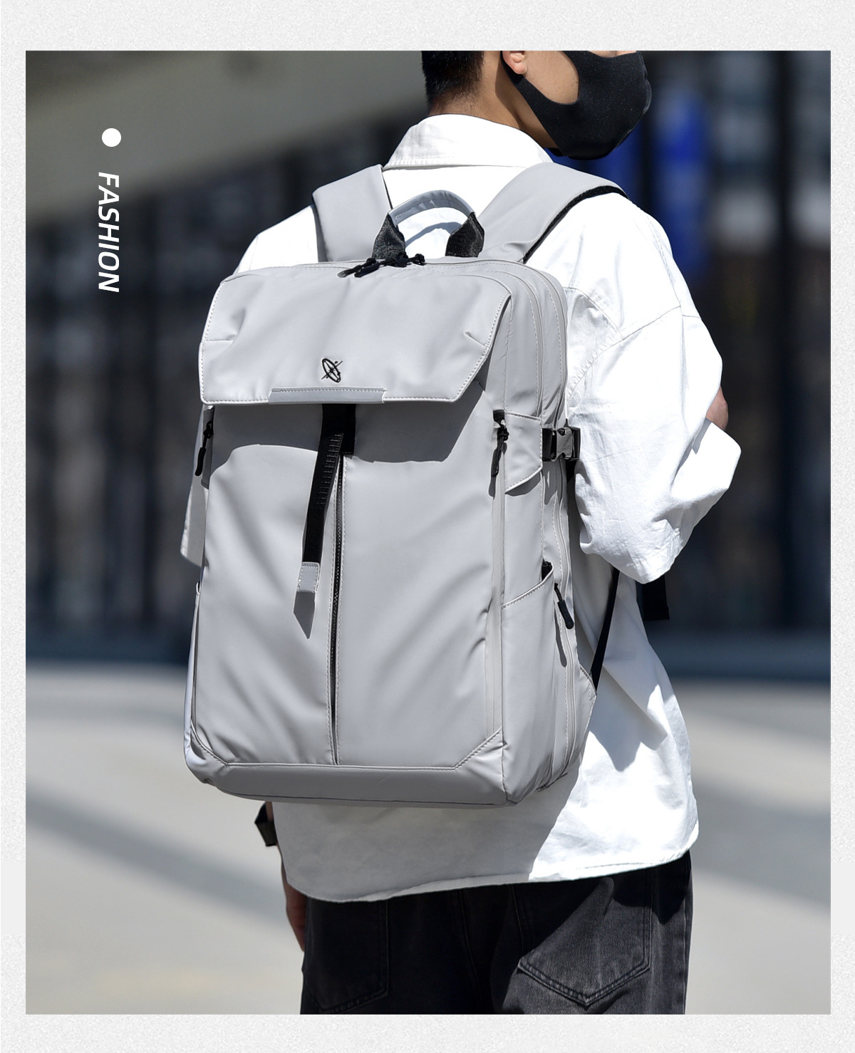 New cross-border travel backpack for men, large-capacity computer bag, multi-functional cycling backpack, waterproof pic 27