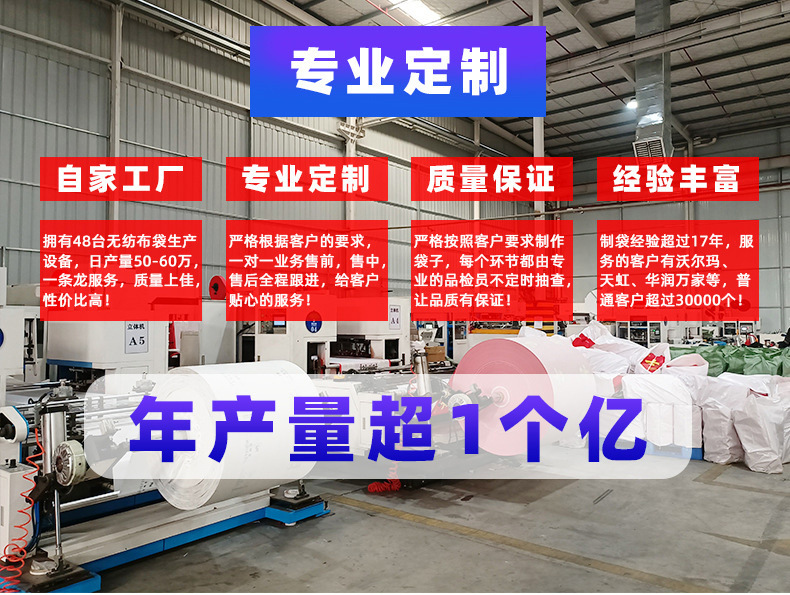 Customized eco-friendly non-woven fabric bags for clothing stores, thickened non-woven fabric handbags with film coating and logo printing pic 21