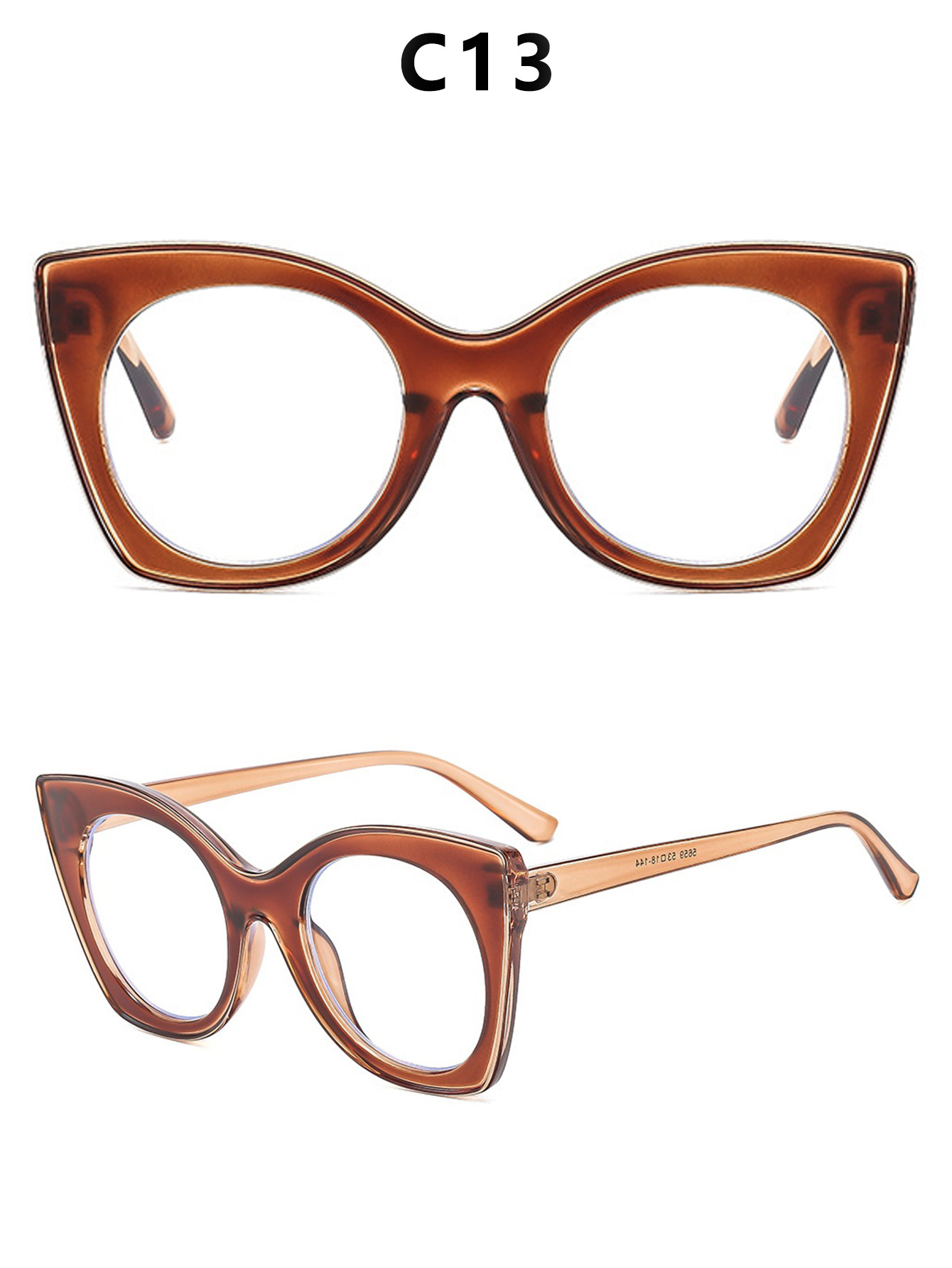 Fashionable and personalized color-blocking sun protection sunglasses, cross-border European and American trend anti-blue light flat sunglasses frame pic 31