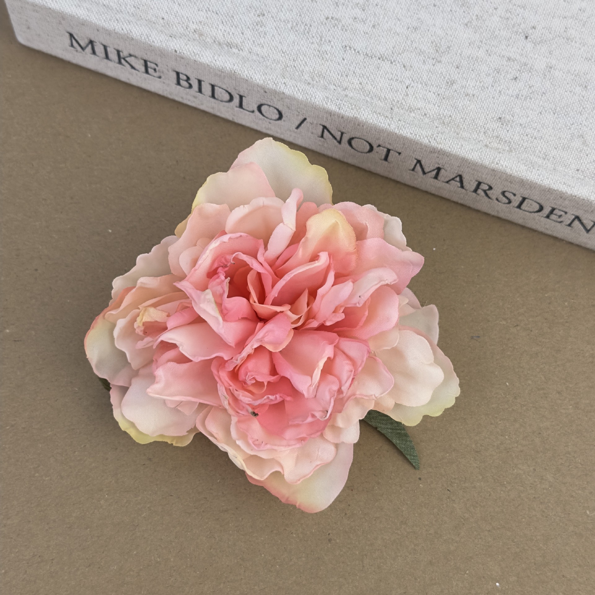 牡丹花发夹~大号度假风凹造型拍照花朵侧边夹发饰春季新款头饰女详情8