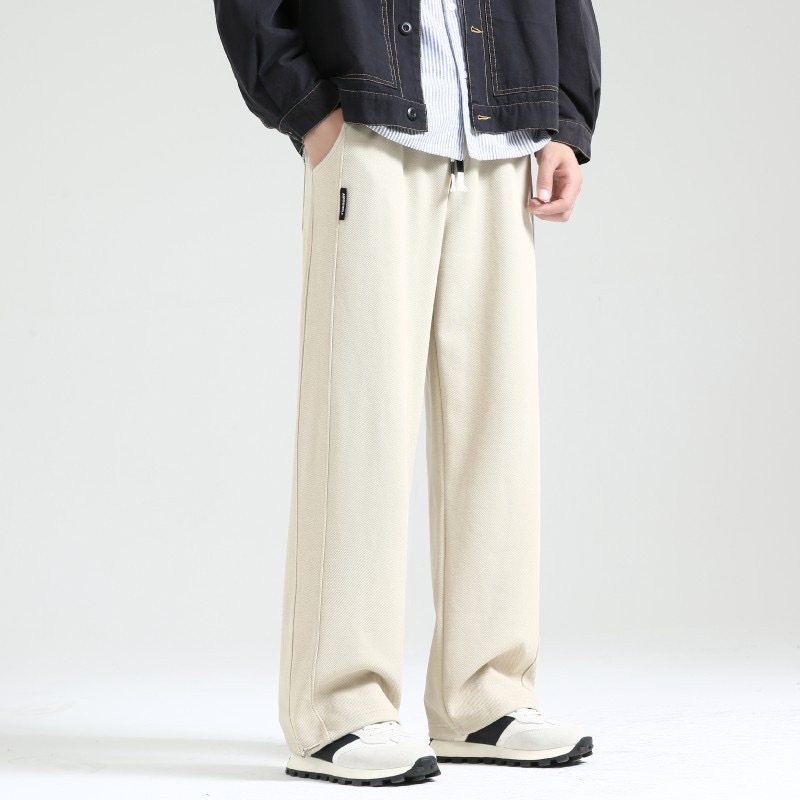 In stock, there is a set of 280g polyester casual pants and sweatshirts made of faux cotton rose-shaped heat packs, small gold bars and corrugated knitted fabric pic 9