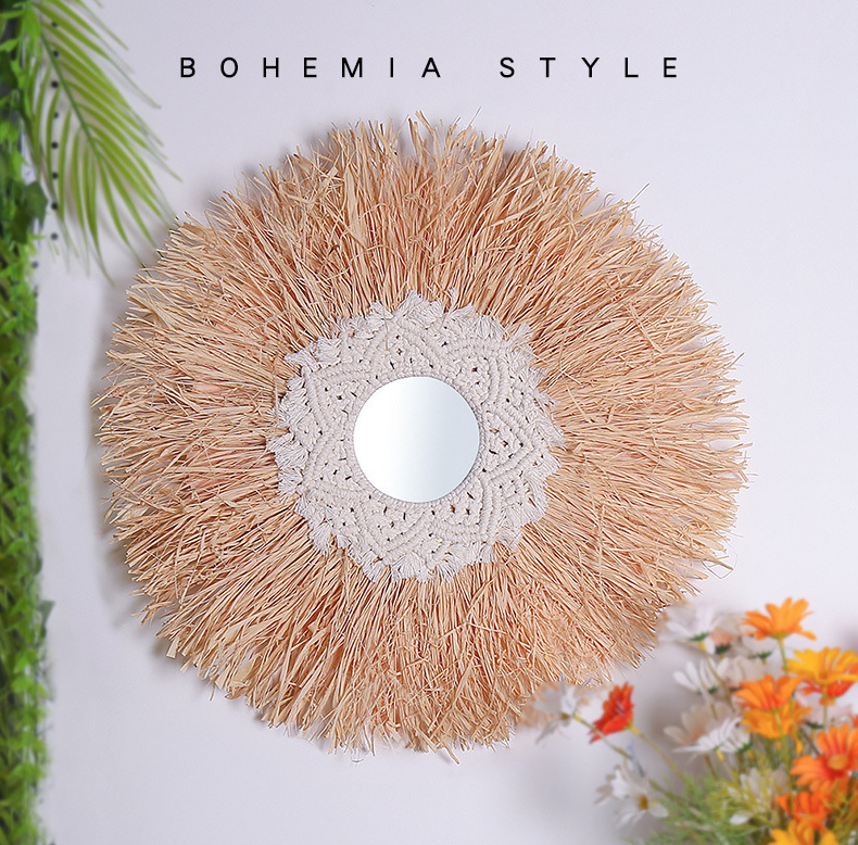 ins羽毛墙面装饰网红遮丑壁饰美容院服装店北欧创意成品床头客厅详情2