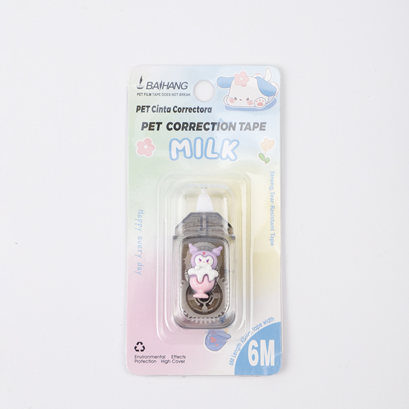 Baihang Mini Correction Tape Cartoon Kuromi Cute Correction Tape Student High Appearance Level Large Capacity Correction Tape wholesale pic 21