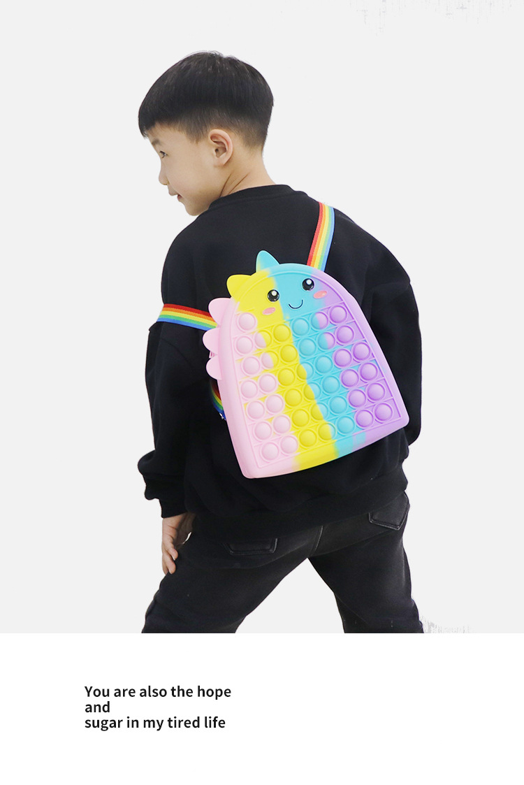 New dinosaur backpack, silicone backpack, Werewolf Killer, large capacity in stock, stress-relieving, Press and Play educational toys from Rat Killer Pioneer pic 10