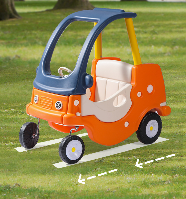 塑料滑行玩具车淘气堡消防公主车宝宝学步滑板车四轮助力小房详情6