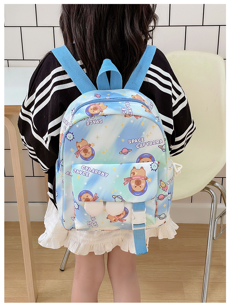 2025新款女孩时尚甜美双肩包小学生上课书包可爱卡通出游儿童背包详情13