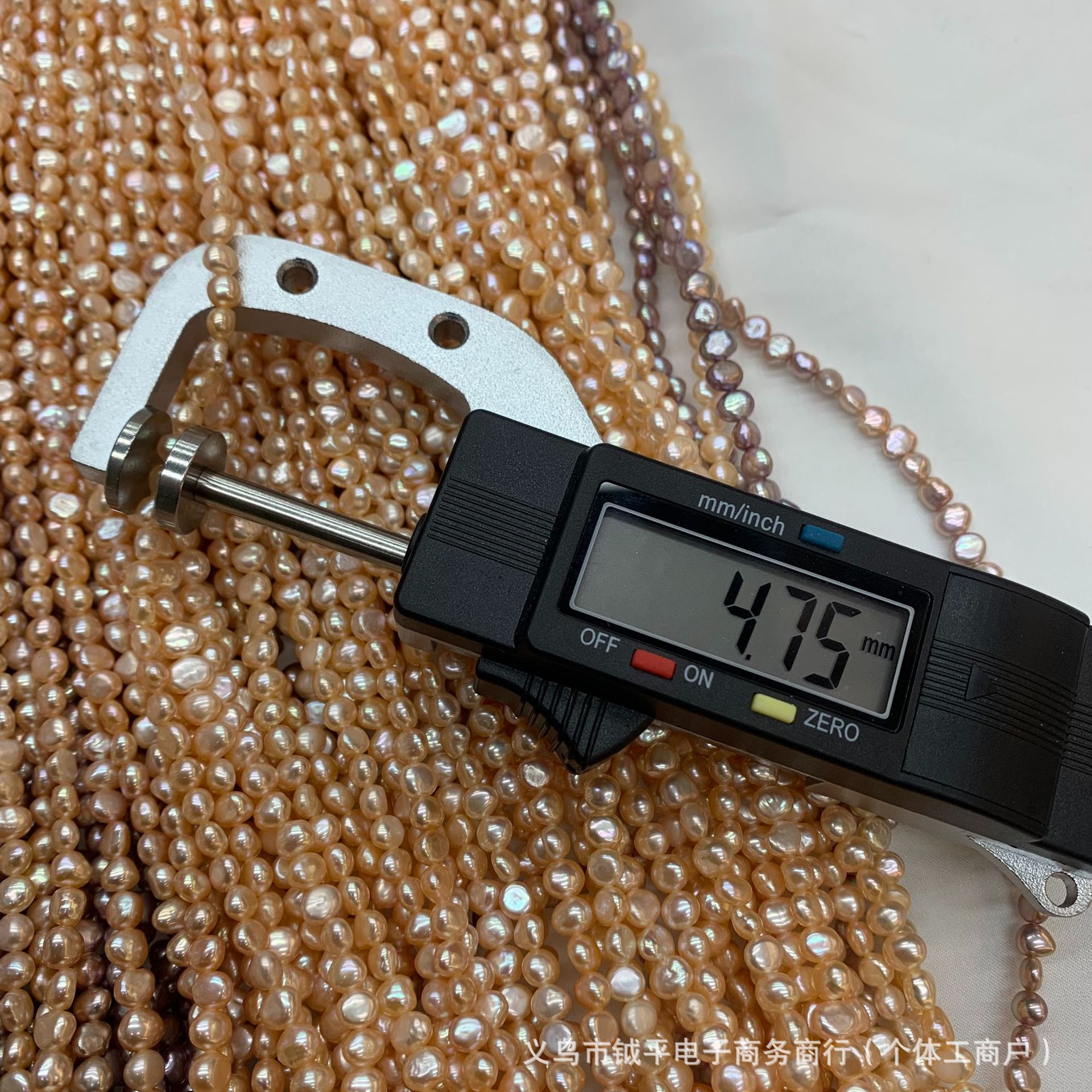 4-5mm侧天然淡水珍珠DIY手链珍珠半成品散珠批发详情4