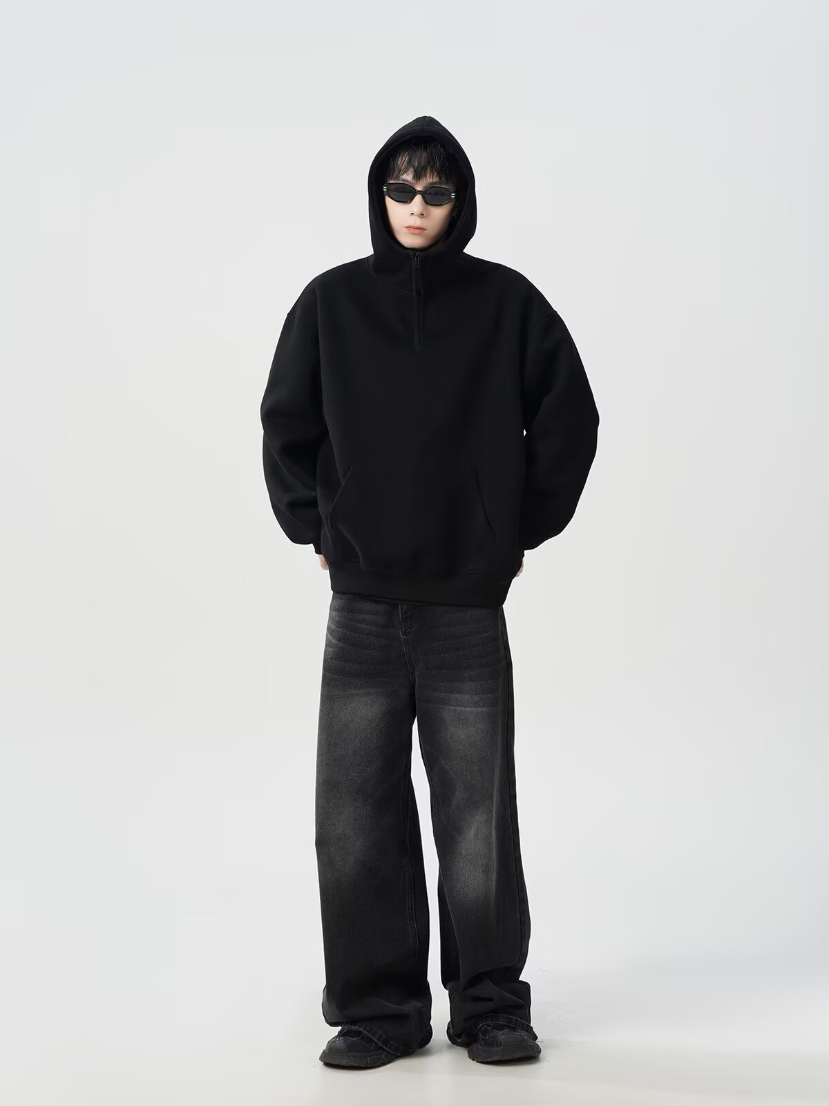  oversize casual versatile top fashion men's hoodie详情3
