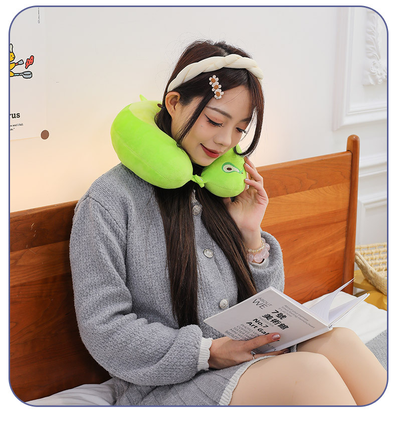 网红U型枕儿童学生午休睡觉创意便携式旅行坐车护颈头枕女生优选详情10