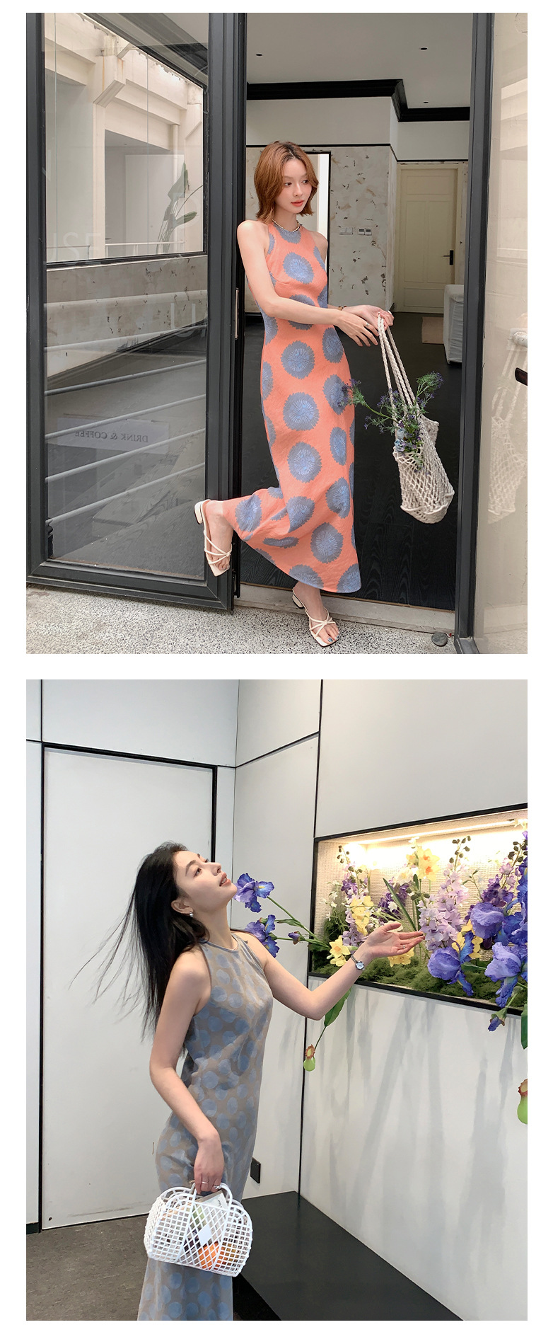 Rongtai Tencel Linen printed improved cheongsam sleeveless slimming dress for Women 2025 New style elegant A-line dress pic 20