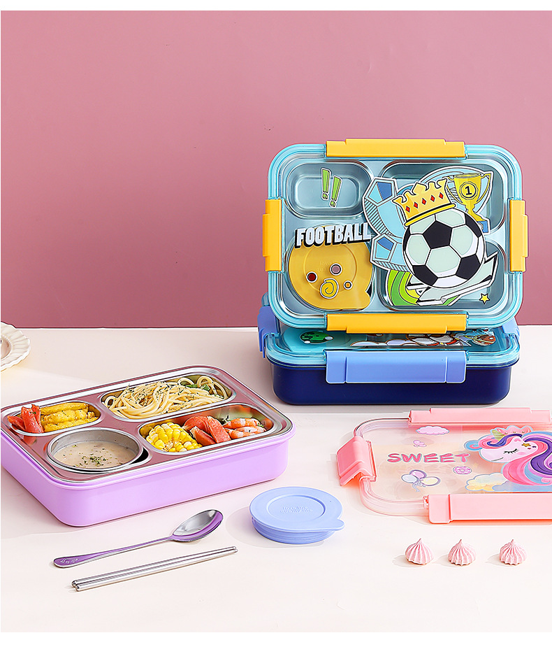 Dopamine-colored insulated lunch box for girls, 304 stainless steel lunch box for office workers, high appearance level, heat and cold resistant lunch box pic 13